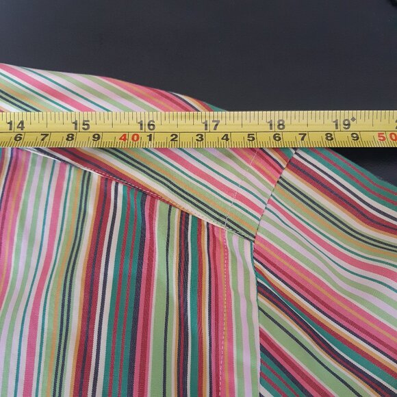 ETRO Milano SZ 39 Multi Colour Striped Men's Button Up Shirt - Picture 11 of 13